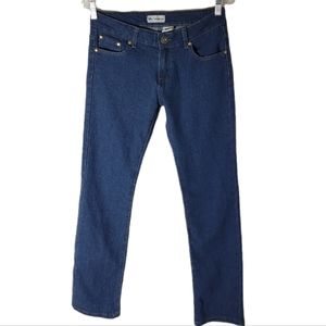 Mile Penepole straight leg low rise dark wash blue jeans size 6